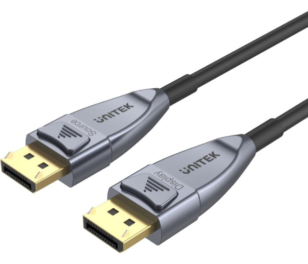 UNITEK DisplayPort 1.4 20m (optyczny, 8K, AOC) C1618GY - 648583 - zdjęcie 2
